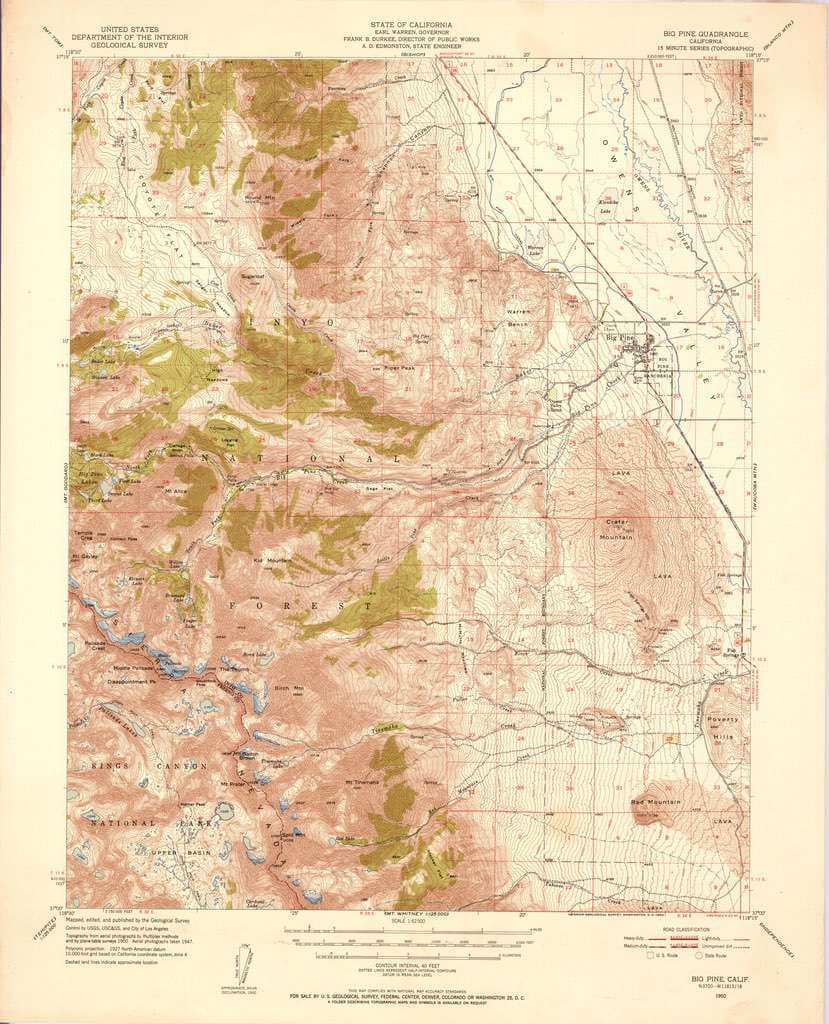 Big Pine Calif 1950